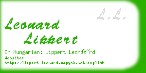 leonard lippert business card